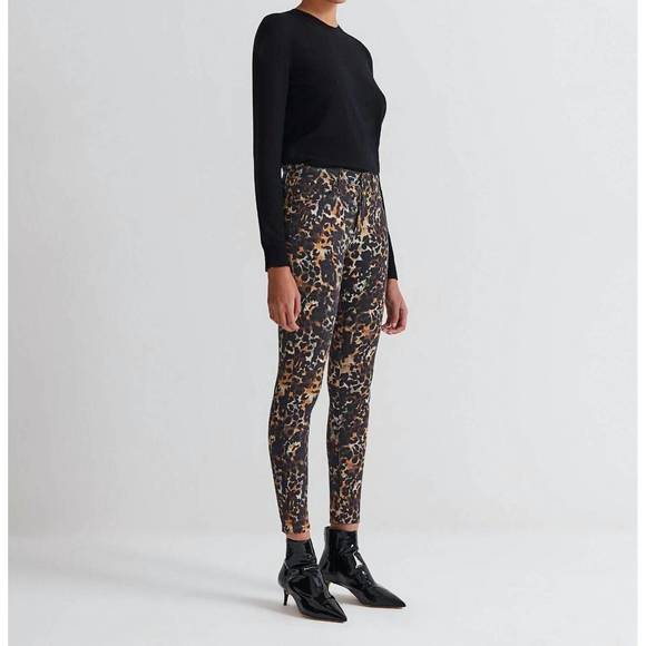 NEW AG JEANS farrah camo print high rise skinny jeans in multicolor - Picture 2 of 3